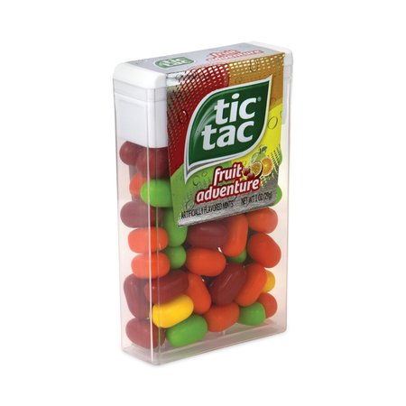 TIC TAC Fruit Adventure Mints, 1 oz FlipTop Dispenser, PK12, 12PK 392760